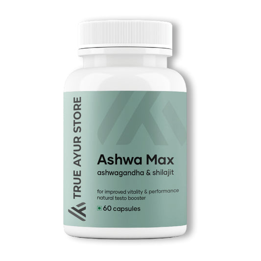 True Ayur Store Ashwamax Caps: Powered with Shilajit & Safed Musli - Pack of 1